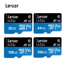Lexar 633x microSDHC/microSDXC UHS-I карты 32 Гб 64 Гб 128 ГБ 256 ГБ 512 Гб карта памяти класс 10 95 МБ TF карты micro sd