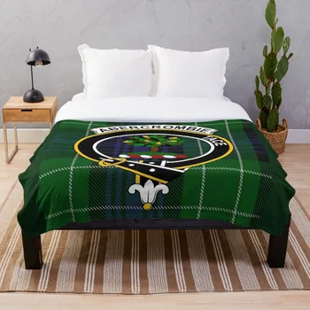 

Abercrombie Tartan With Crest Badge Throw Blanket Soft Sherpa Blanket Bed Sheet Single Knee Blanket Office Nap Blanket