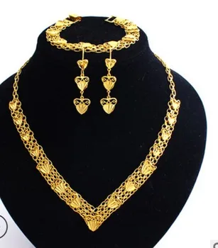 

fashion wedding bride lady's set necklace earrings up-market gift free shipping 40.6t