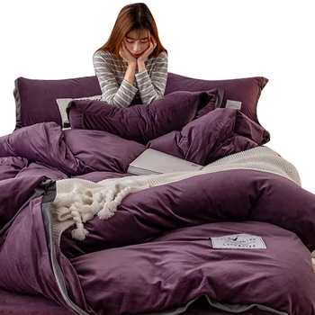 

Bedding Set 3/4pcs Bed Sets Bedclothes Duvet Cover Bed Linen Sheets Pillowcase Comfortable Coverings For 1.2/1.5/1.8/2.0m Bed