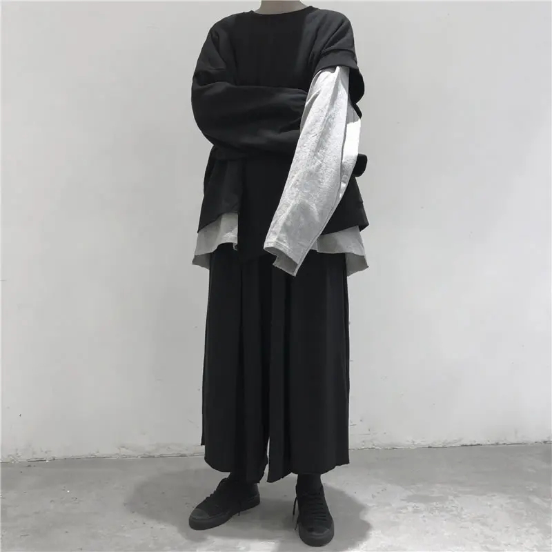 XITAO Black Irregular Sweatshirt Women Clothes Pullover Korea Fashion Elegant Small Fresh Casual Style Sweatshirt WQR1857