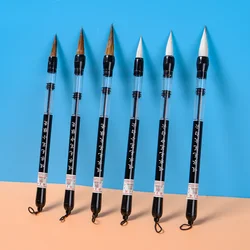 1 Pcs Traditional Chinese Absorbable Calligraphy Pen Weasel Hair Goat Hair Writing Brush For Watercolor Painting Art Supplies