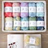 2pcs (50g×2) SHIKE Gradient Cotton Yarn Autumn And Winter Hand Knitting Wool  Crochet Sweater Shawl Clothing DIY 50g/Ball 1