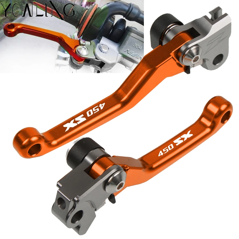 

For 450SX 450 SX 2009 2010 2011 2012 2013 Motorbike CNC Aluminum Custom Made Folding Brake Clutch Lever Dirt Bike Motocross