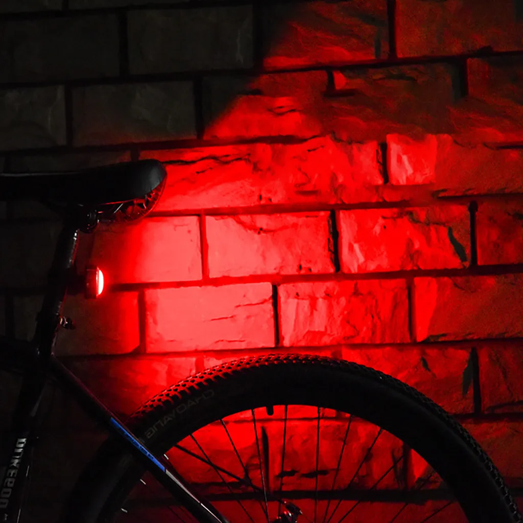 Flash Deal New Bike Bicycle light Rechargeable LED Taillight USB Rear Tail Safety Warning Cycling light Portable Flash Light Super Bright 6