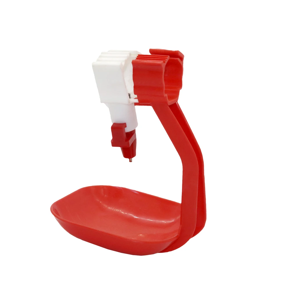 

22x22mm Square Tube Hanging Drinking Cup Chicken Duck Quail Watering Bowl Birds Poultry Automatic Water Dispenser 2Pcs