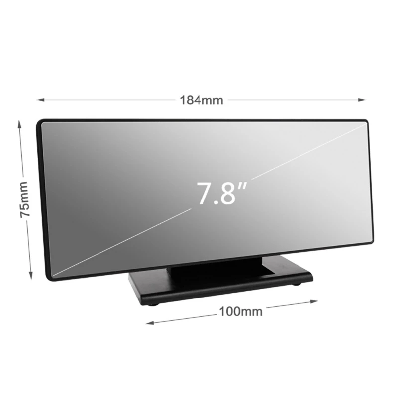 1PC Multi-function LED Mirror Alarm Clock Portable Household Electronic Digital Clock Table Decor