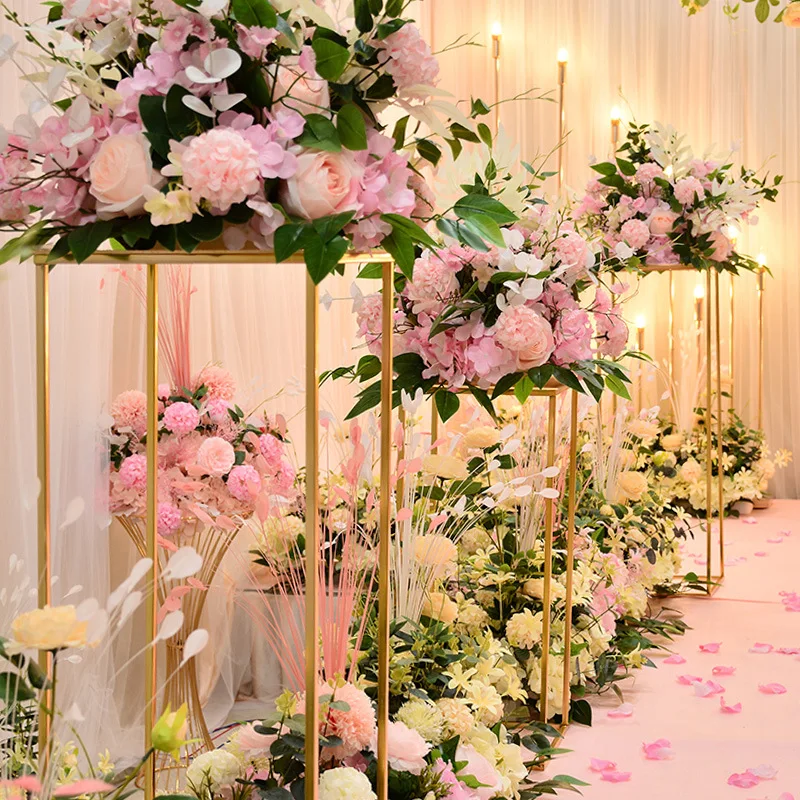 

Factory New Style Colorful Artificial Pilot flowers Candlestick Table flowers for Wedding Stage Shop Window Decoration