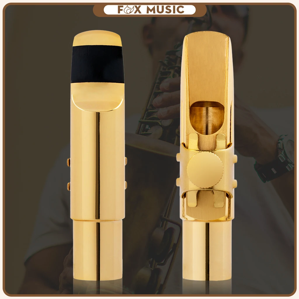 Alto Sax Saxophone Mouthpiece with Cap & Ligatures Brass Metal Eb Alto
