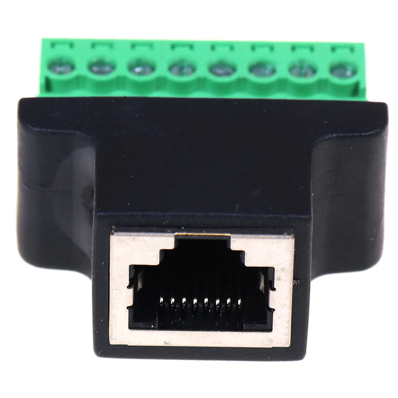 1 шт. Ethernet RJ45 гнездовой к винтовой клемме 8 Pin CCTV цифровой адаптер DVR
