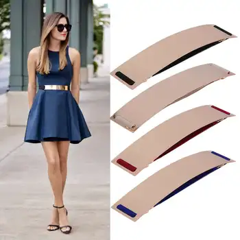

Women Metal Bling Mirror Plate Waist Belt Stretch Elastic Wide Band Waistband for Women Female Dress Accessories
