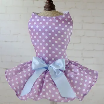 

Wave Dot Dog Wedding Dress Costume Pet Puppy Cat Clothes Princess LaceBlack M
