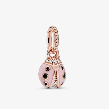 

High Quality Copper Lucky Pink Ladybird Pendant Color Can Be choose Customize