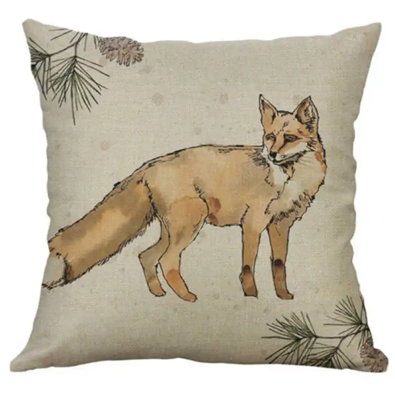 Декоративный Чехол на подушку, льняная наволочка, Ретро стиль, хлопок ...