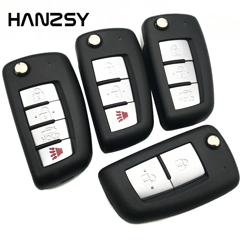 2/3/4 Buttons For Nissan Qashqai Sunny NV200 J11 Pulsar C13 Juke X-Trail T32 Micra Replacement Car Remote Key shell Case NSN14