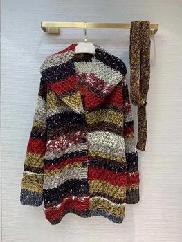 

2019 New Elegant Turn-down Collar Waist Tie Design Nostalgic Long Wool Women Coat Free Shipping Worldwide