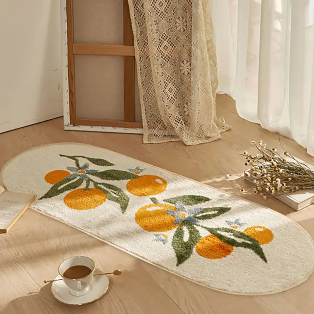 Bubble Kiss Cartoon Soft Long Carpet For Bedroom Bedside Non-Slip Tatami Floor Mat Children's Room Decor Cashmere Area Rugs Type 6