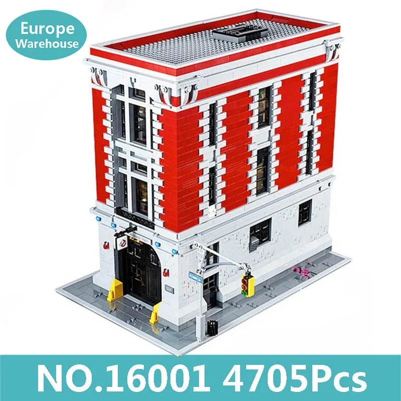 Lepinblocks King Bricks 16060 Ghostbusters пожарный дом штаб Гарри волшебный хогварт замок, домик блоки 75827 71043 игрушки - Цвет: 16001