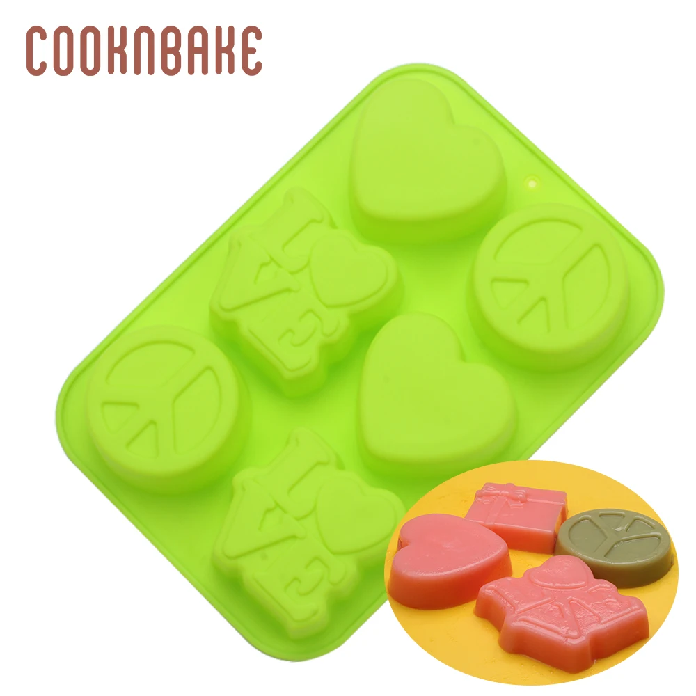 CDL-012 COOKNBAKE силиконовая форма-сердце для мыла, конфет, шоколада, сердца, торта, декоративная форма, силиконовая желе, печенье, кондитерские изделия, инструмент для выпечки - Цвет: CDL-012