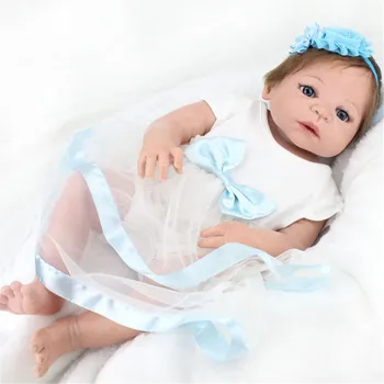 

Vinyl 55cm Newborn Doll Toy Silicone Lifelike Reborn Baby Dolls Newborn Toy Kids Boy Girl Birthday Chirstmas Gifts