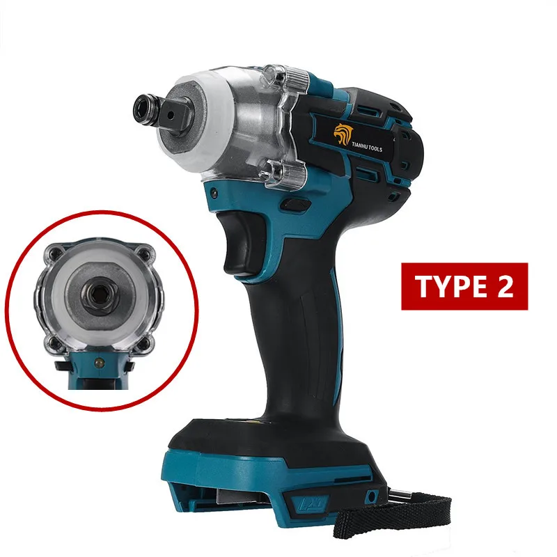 3 типа 18V 520N.m/280 N.m бесщеточный беспроводной электрический ударный ключ