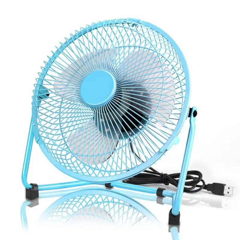 

USB Powered Metal 8 Inch Portable USB Desk Fan with 2 Speeds Switch Personal Cooling Fan for Home Office Table Outdoor