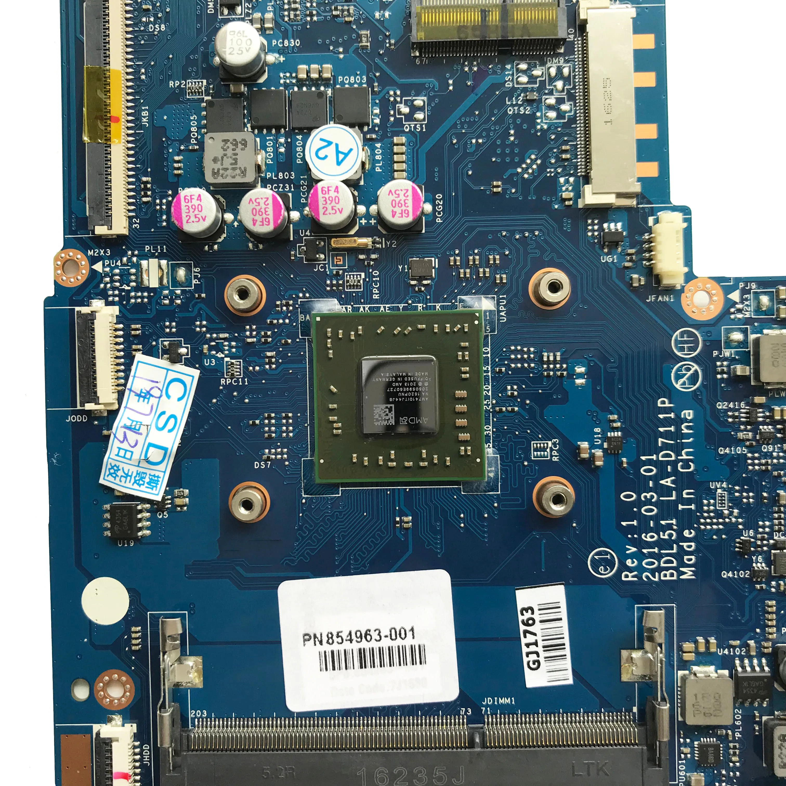 Для hp 15-BA системная плата 860340-001 854963-601/001 A8-7460 Процессор LA-D711P работы