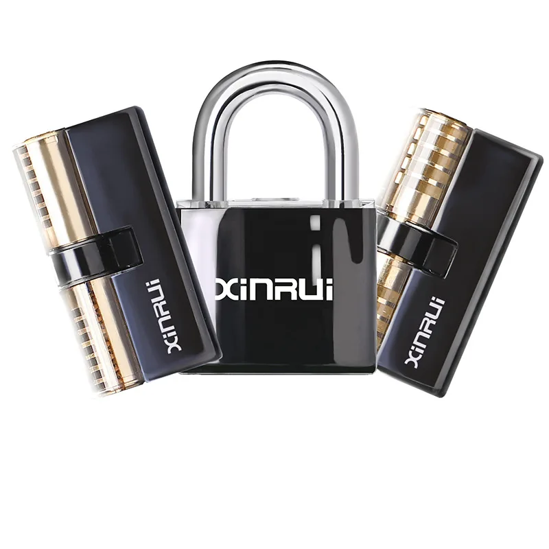 

Cross Border for Hot Sales Three-piece Set Practice Transparent Padlock Set New Style with Black And White with Pattern Silicone