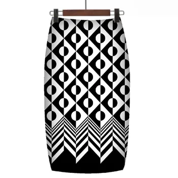 

Western Fashion Gorgeous Floral Print Women Pencil Skirts S-XXL Fashion Ladies Bodycon Saias Girls Faldas Slim Bottoms