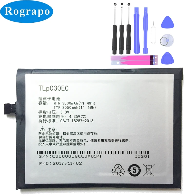 Аккумулятор TLP030EC 3050 мАч для TCL 3S M3G / UMI EMAX Mini 4G LTE Snapdragon 615 восемь ядер 5 0 &quotFHD 1920x