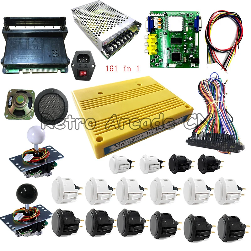 US $256.21 161 in 1 SNK neo geo mvs Multi Game Board Diy Kit Arcade Accessories Motherboad 28p Jamma Cable Sanwa Joystick Push Button