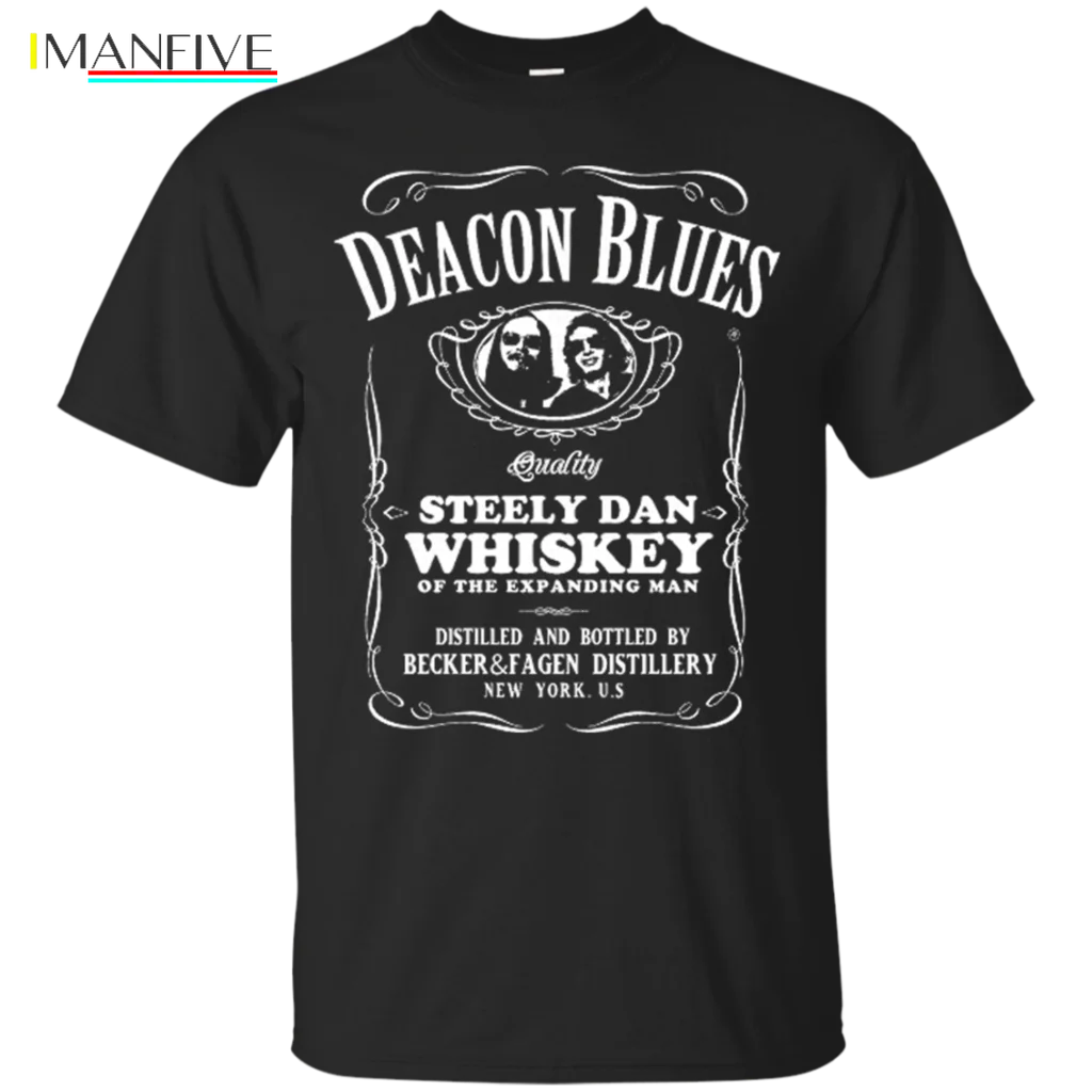 Steely Dan Whiskey Deacon Blues футболка черные футболки одежда Новая повседневная футболка с коротким рукавом