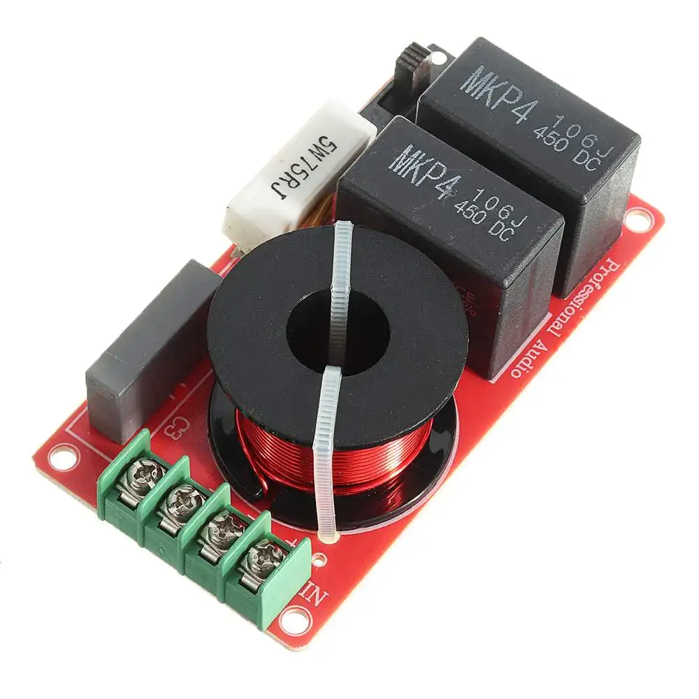 

LEORY 110W Mid-range Crossover Speaker Professional Frequency Divider Car Horn Sound Power 750-2000Hz