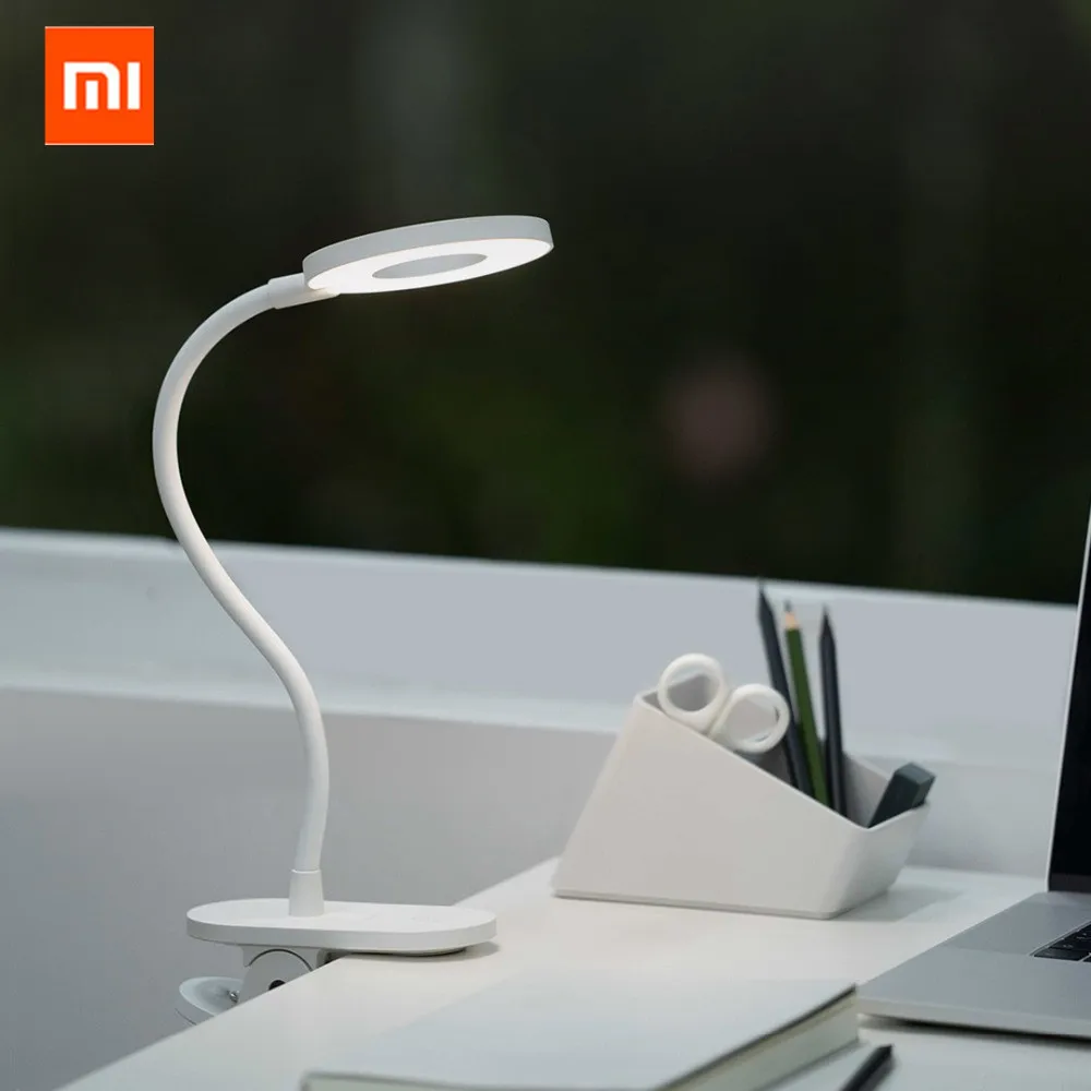 Xiaomi Yee светильник светодиодный настольная лампа клип-на ночной Светильник USB Перезаряжаемый 5 Вт 360 градусов Регулируемая лампа для чтения для спальни