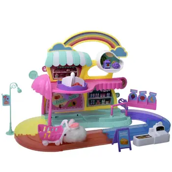 

Kuulee Little Bunny Supermarket House Set Pretend Kitchenware Children's Fruit Supermarket Simulation Fruit Simulation Toy Set