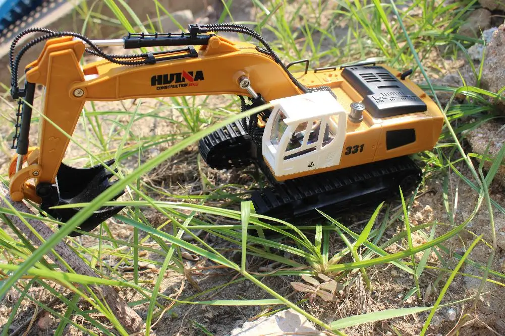 RCtown HuiNa игрушки 1331 1/16 2,4G 9CH электрический Rc экскаватор инженерные копания модель грузовика