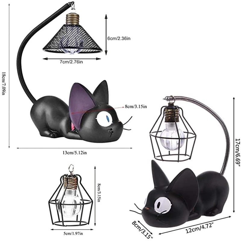 led Ночник Лампа из смолы рисунок с котом ночное светильник s творческий дом