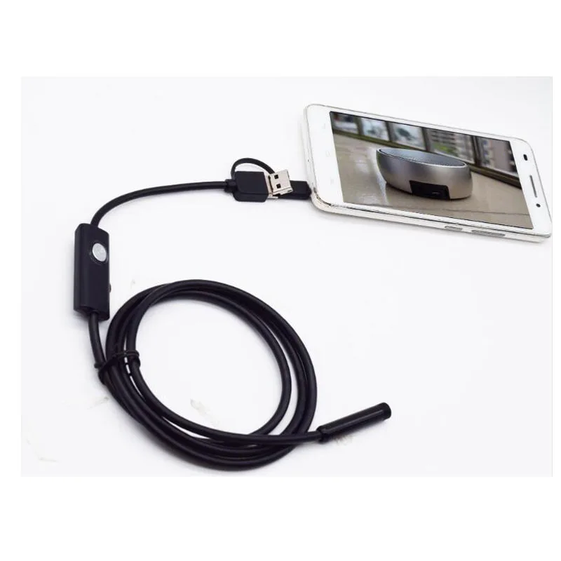 720P USB камера 3 в 1 Промышленная камера эндоскопа 8 мм эндоскопа камера IP67 водонепроницаемый ремень 6 светодиодный для мобильного телефона Android