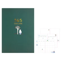 Ежемесячный ежедневник, органайзер, еженедельник, записная книжка, прекрасный счастливый еженедельник, настольный для заметок, записная книжка, школьные Канцтовары, 256 листов