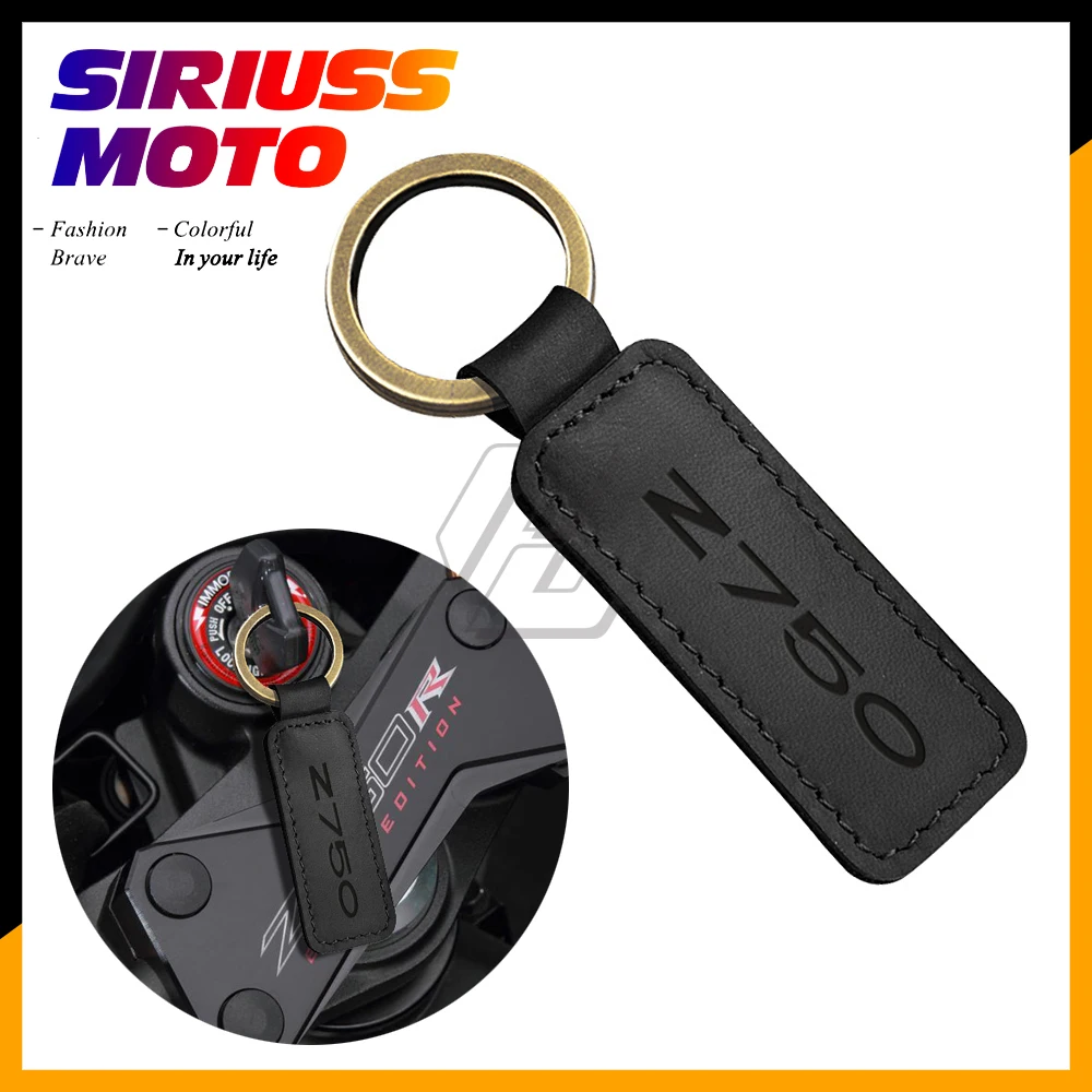 

Motorcycle Cowhide Keychain Key Ring Case for Kawasaki Z750 Ninja Models
