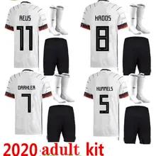 Новинка, комплект для взрослых+ носки Germanyes REUS, домашняя футбольная майка, слил Вернер 19 20 MULLER Hummels Draxler KROOS, футбольные футболки