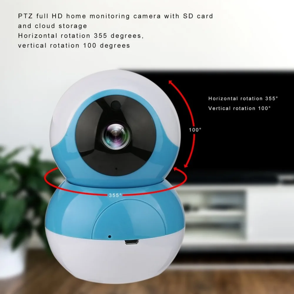 LESHP Wi-Fi умная IP Камера PTZ Full HD Домашний Детский монитор камера наблюдения безопасности ночного видения P2P сеть видео камера