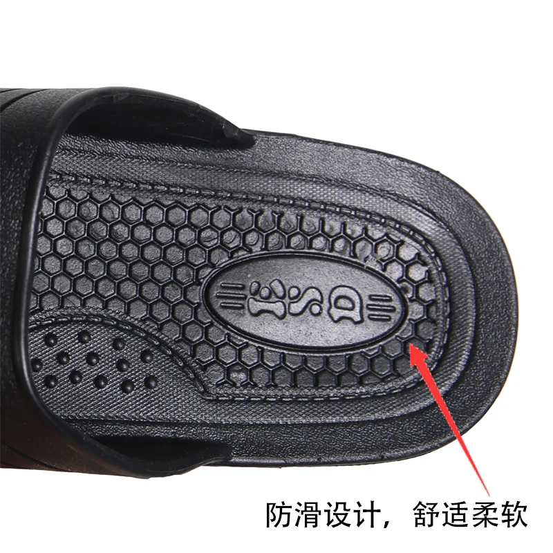 ESD SPU 블랙 소프트 솔 미끄럼 방지 정전기 방지 슬리퍼, 편안한 클린 룸, 먼지 없는 여름 공장 워크샵 슬리퍼