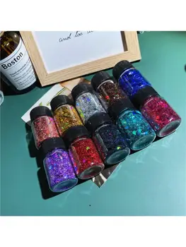 

10 Colors Resin Chunky Glitters Epoxy Resin Chunky Hexagons Sequins Pigment 10g