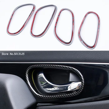 

Car Inner Door Panel Handle Car Pull Trim Cover Sticker Car Accessories For Nissan Qashqai J11 2016 2017 2018 2019 2020