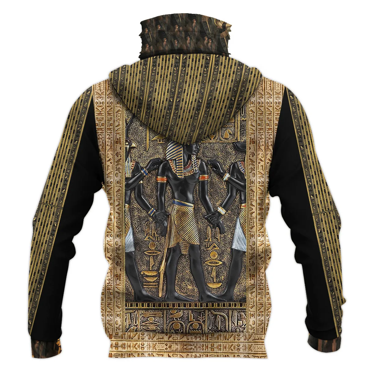 Egyptian tattoo 3D Printed Hoodies Fashion Sweatshirt Women Men Casual Pullover Hoodie Mask Warm Cosplay Costumes 02