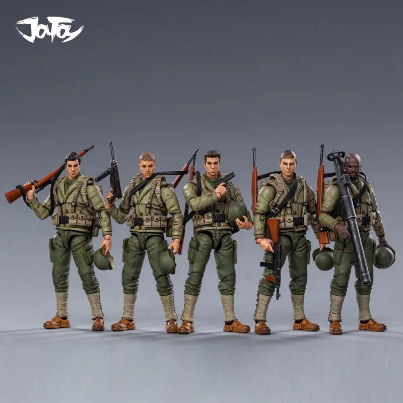 1/18 JOYTOY Action Figure WWII USMC/Airborne Division Soldier Collectible Toy Military Model Christmas Gift Free Ship