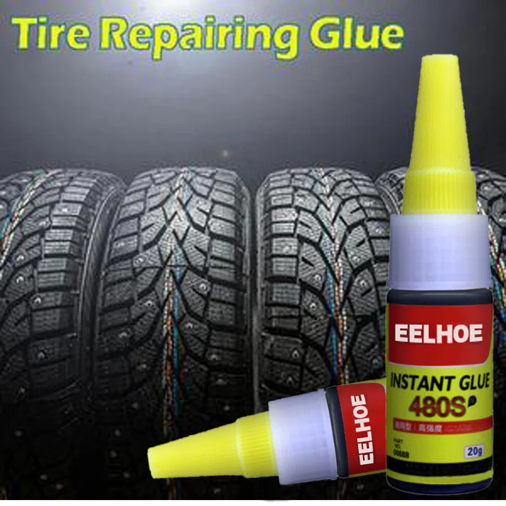 20 мл Mighty Tire Repair клей для шин, прокол, герметик, клей для велосипеда, автомобиля, ремонт шин, пластмасса, дерево, керамика, ремонт, сварка