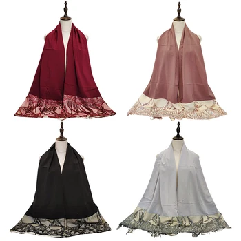 

Sequin Abaya Maxi Hijab Scarf Turban Muslim Hijabs Foulard Femme Abayas For Women Hoofddoek Moslima Headscarf Turbantes Jilbab