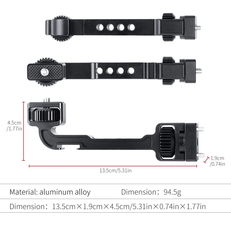Ronin S монитор крепление удлинитель кронштейн Magic Arm W холодное башмак крепление для микрофона Led видео свет для Ronin-S Gimbal Ac
